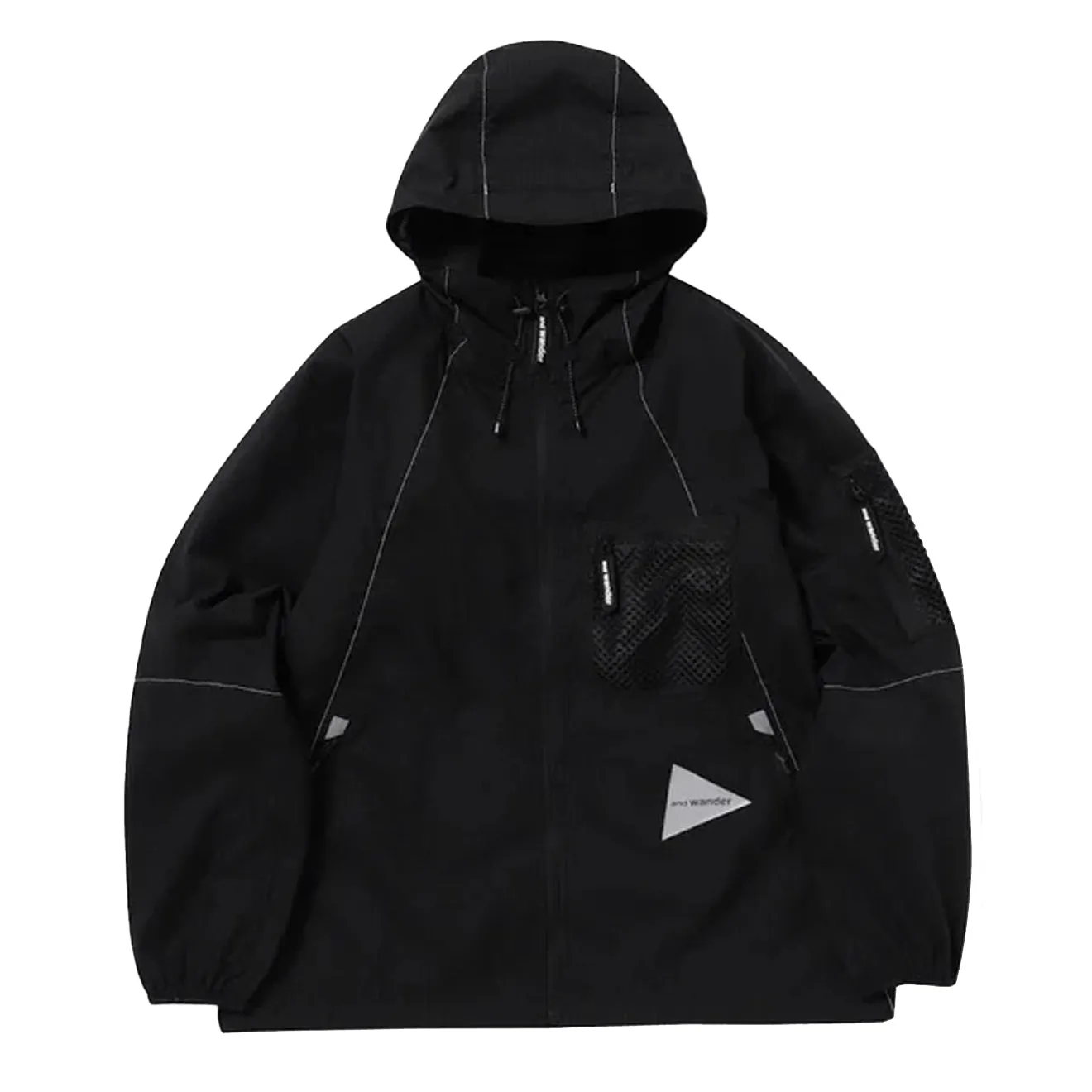 And Wander Breath Rip Hoodie Black