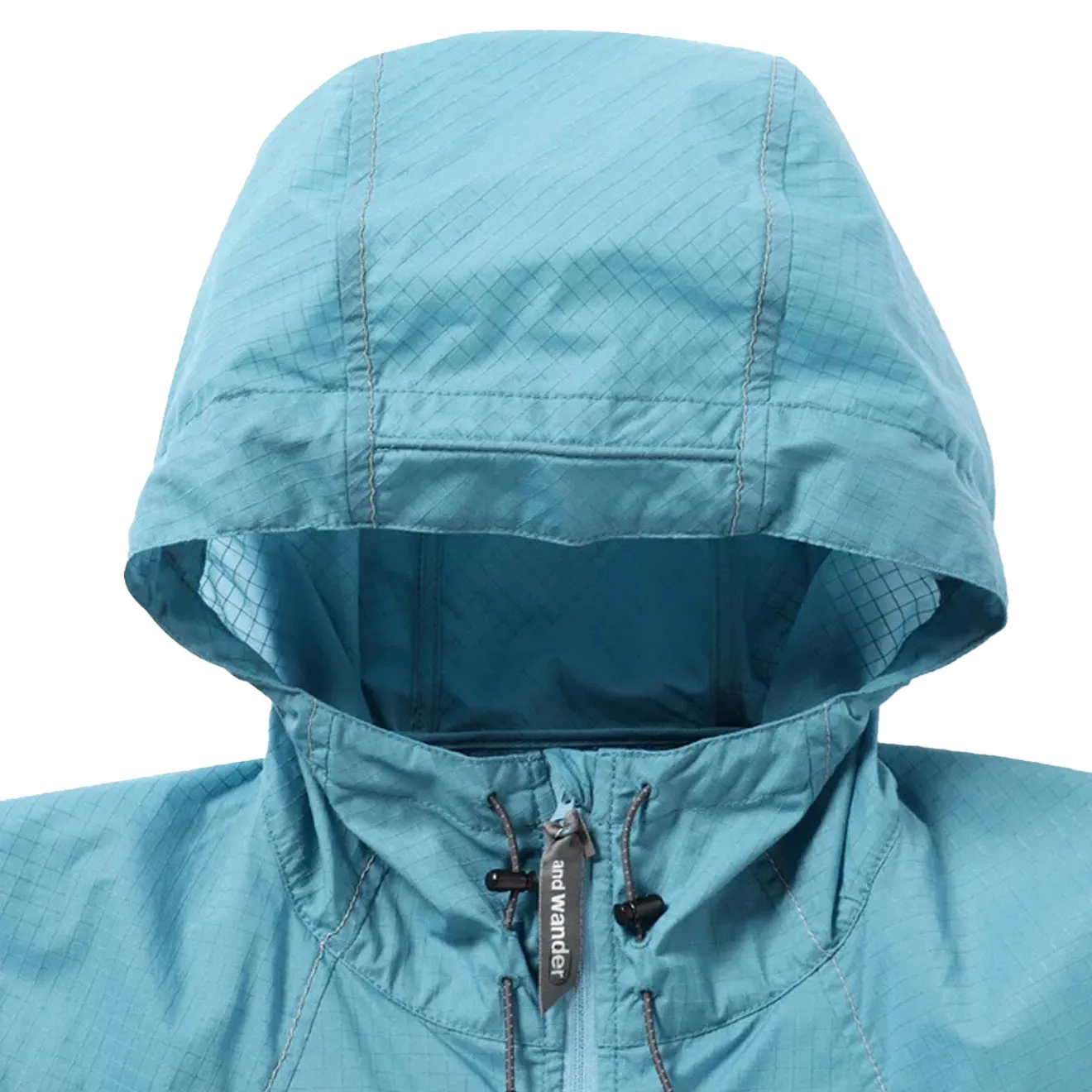 And Wander Breath Rip Hoodie Light Blue