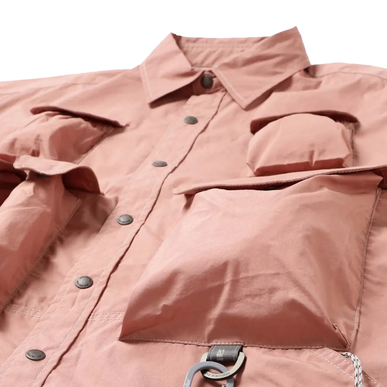And Wander Multi Pocket Shirt Pink