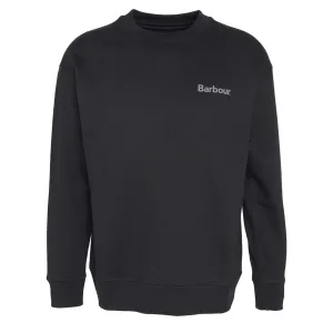 Barbour Brushed Nicholas OS Crew Neck Sweatshirt Black