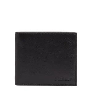 Barbour Colwell Leather Billfold Wallet Black/Classic