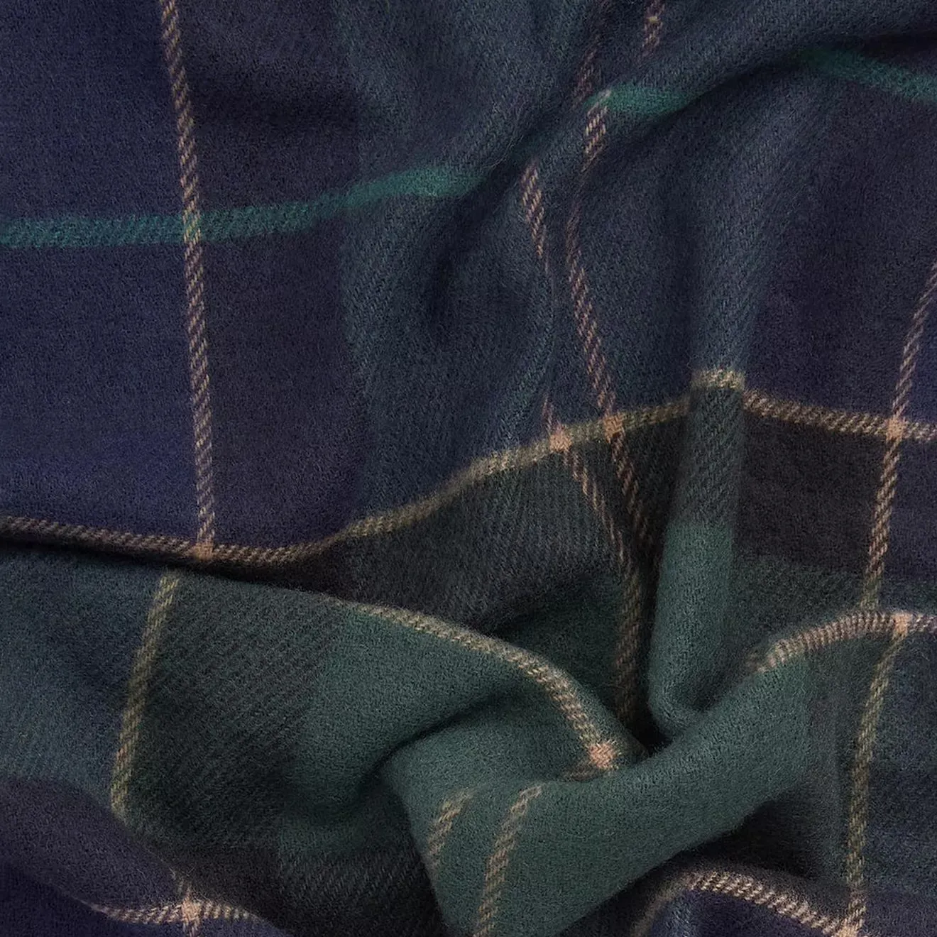 Barbour Galingale Tartan Scarf Green Loch
