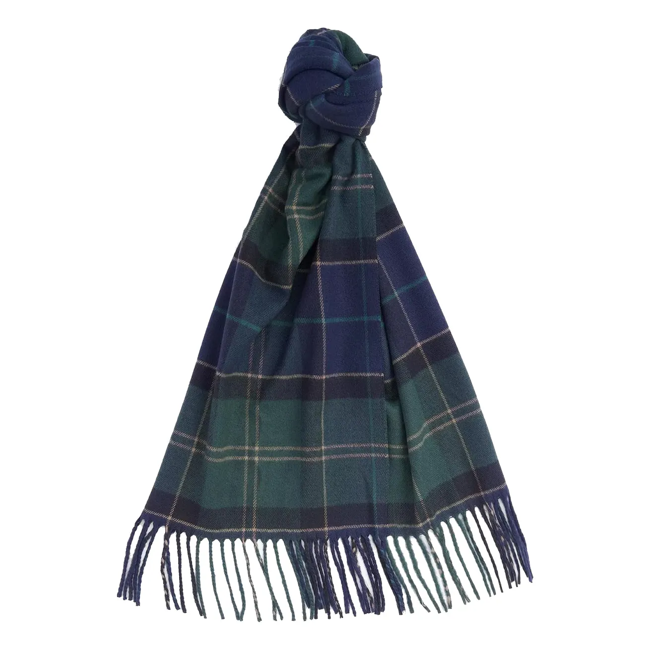 Barbour Galingale Tartan Scarf Green Loch