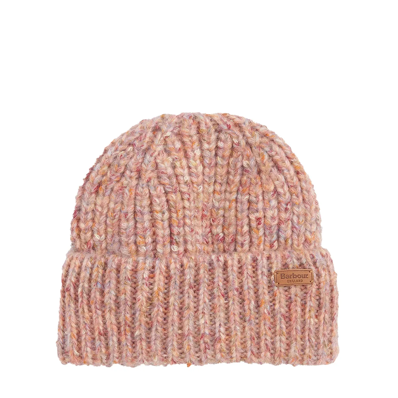 Barbour Greta Beanie Hat Pink Rust