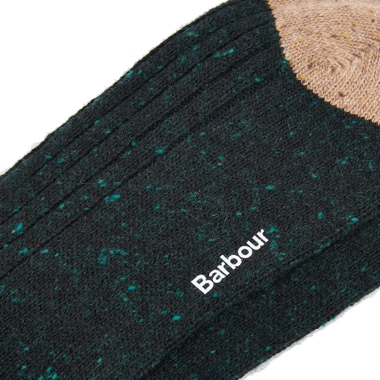 Barbour Houghton Socks Evergreen/Sandstone