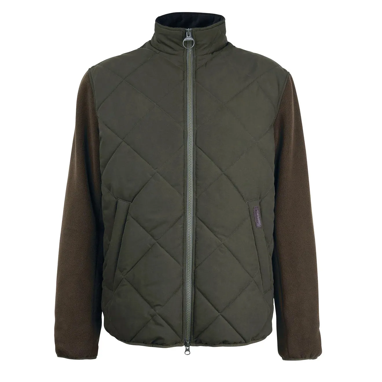 Barbour Hybrid Fleece Jacket Olive