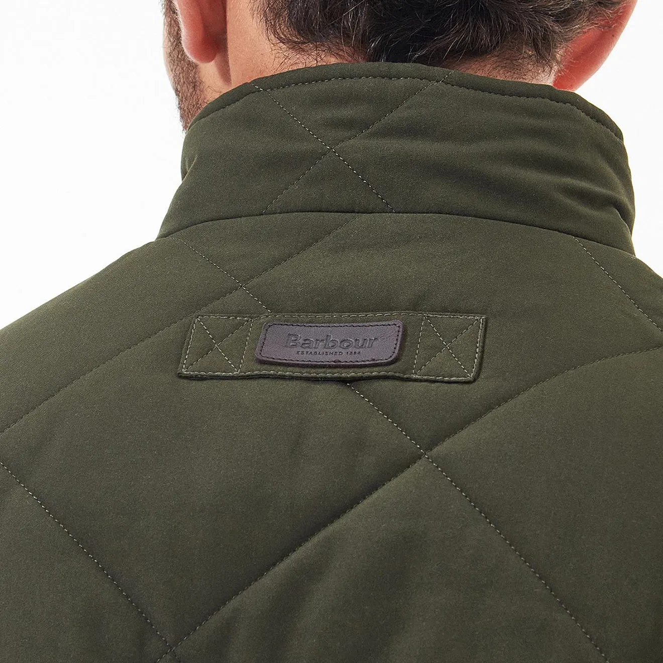 Barbour Hybrid Fleece Jacket Olive