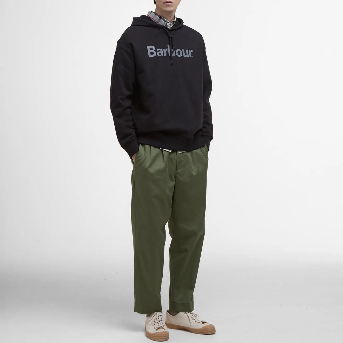 Barbour Nicholas Fit Hoodie Black