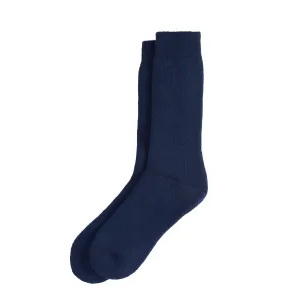 Barbour Wellington Calf Socks Navy