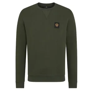 Belstaff Cotton Fleece Sweatshirt Tile Green