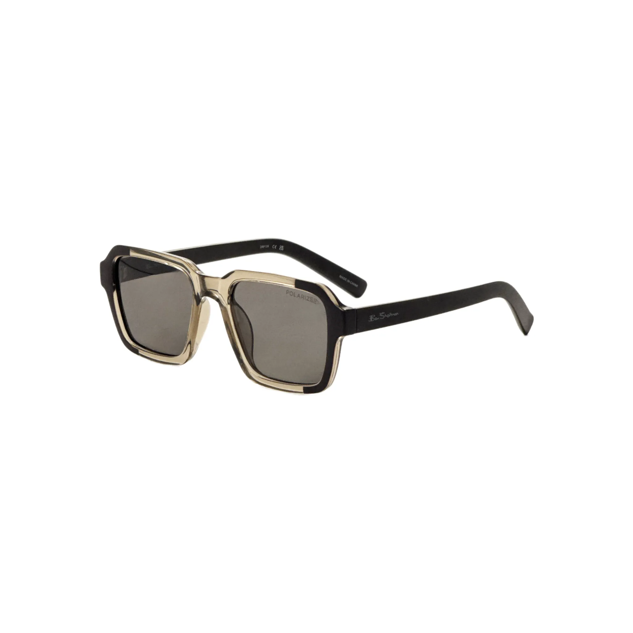 Ben Sherman Men's Elijah 54 mm Khaki Crystal Sunglasses