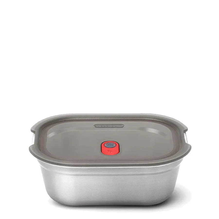 Black   Blum Steel Food Box Medium Grey/Red