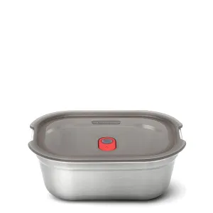 Black   Blum Steel Food Box Medium Grey/Red
