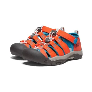 Boy's Newport H2 Sandals In Orange/blue