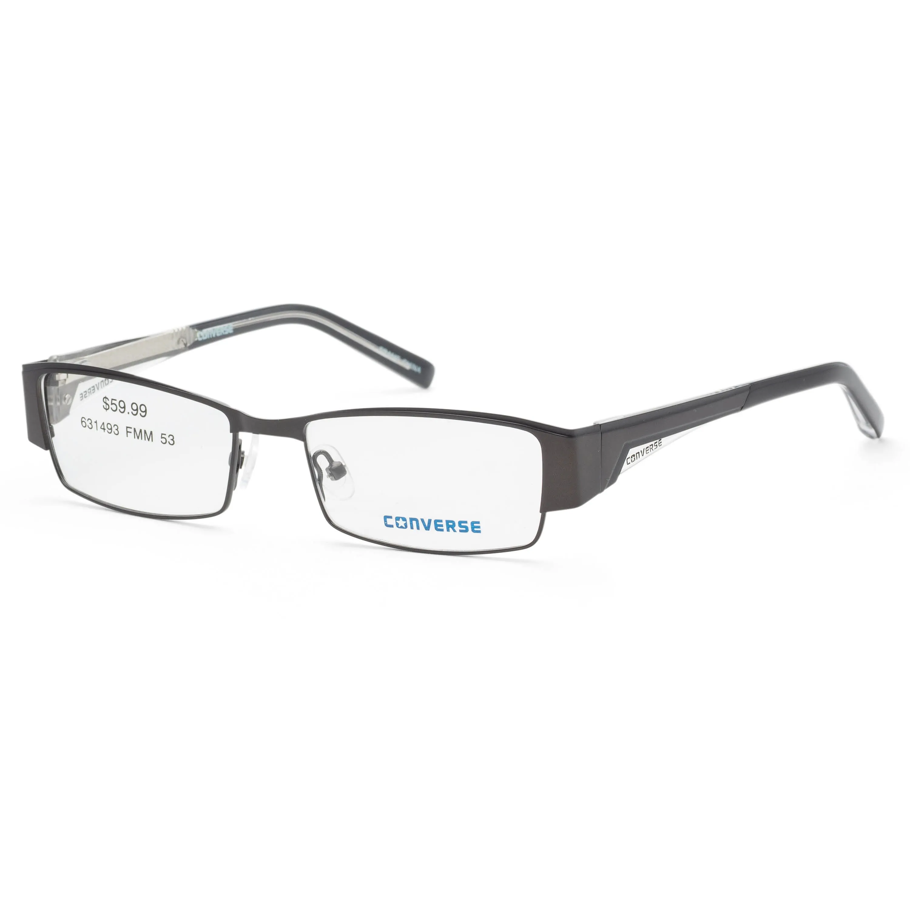 Converse Men's 53 mm Gunmetal Opticals