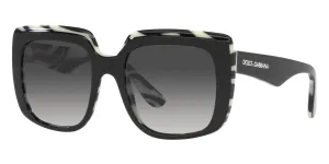 Dolce & Gabbana Women's 54 mm Top Black On Zebra Sunglasses