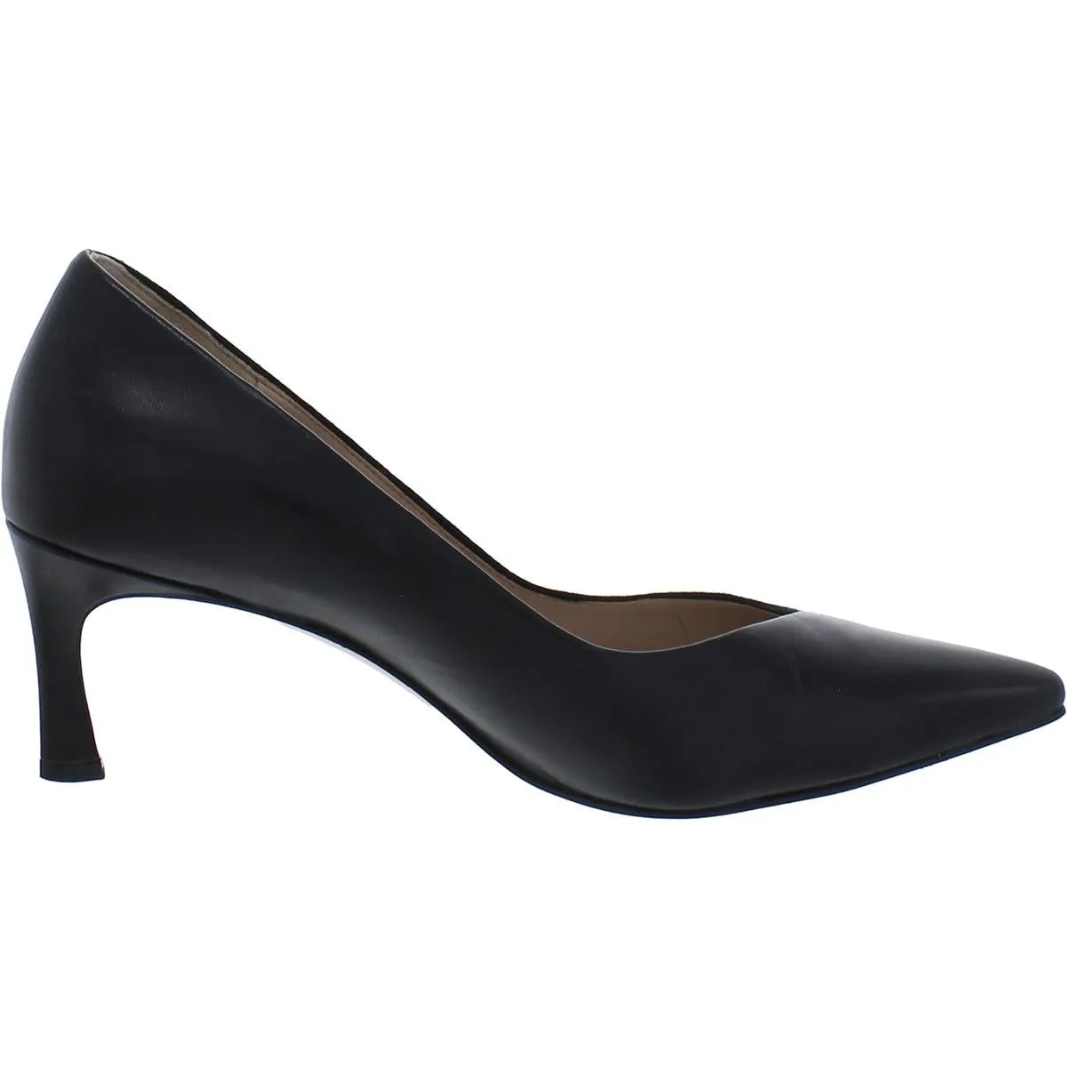 Faris Womens Leather Pointed Toe Pumps