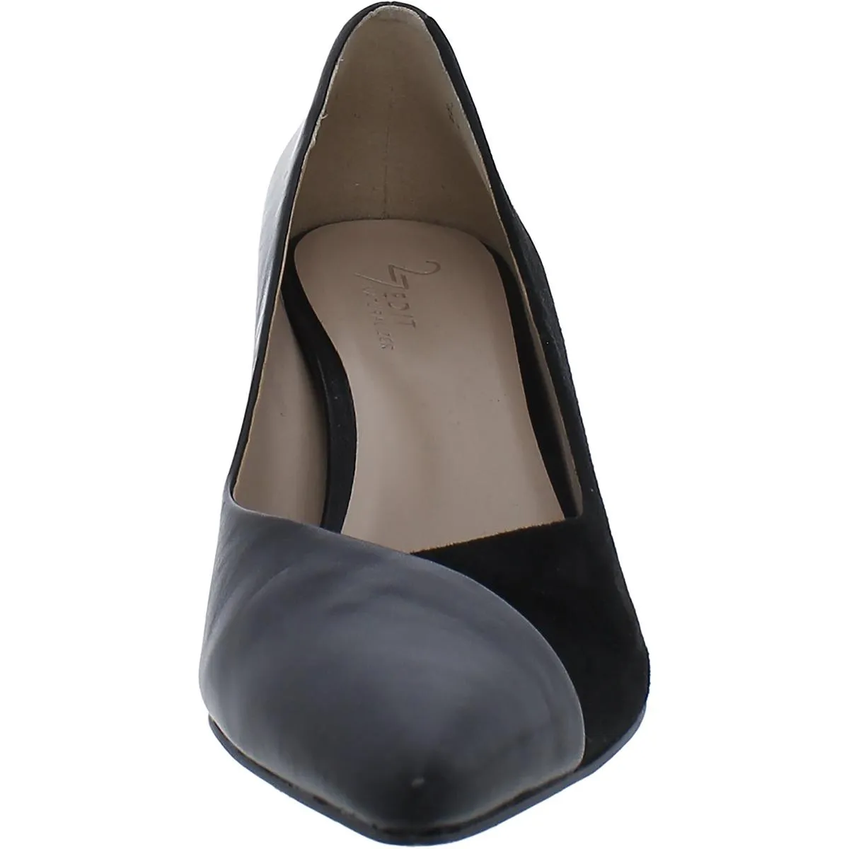 Faris Womens Leather Pointed Toe Pumps