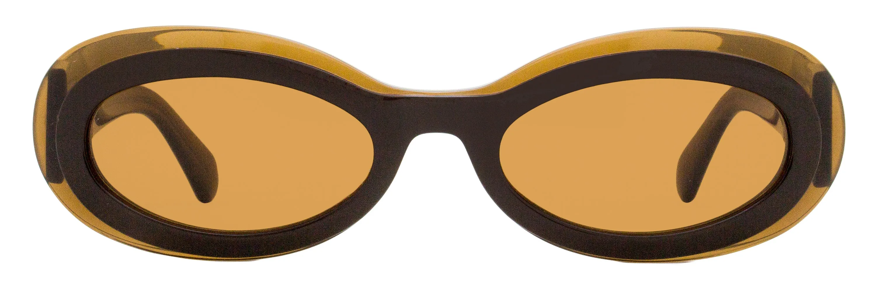 Ferragamo Women's Oval Sunglasses SF2003S 233 Transparent Brown 54mm