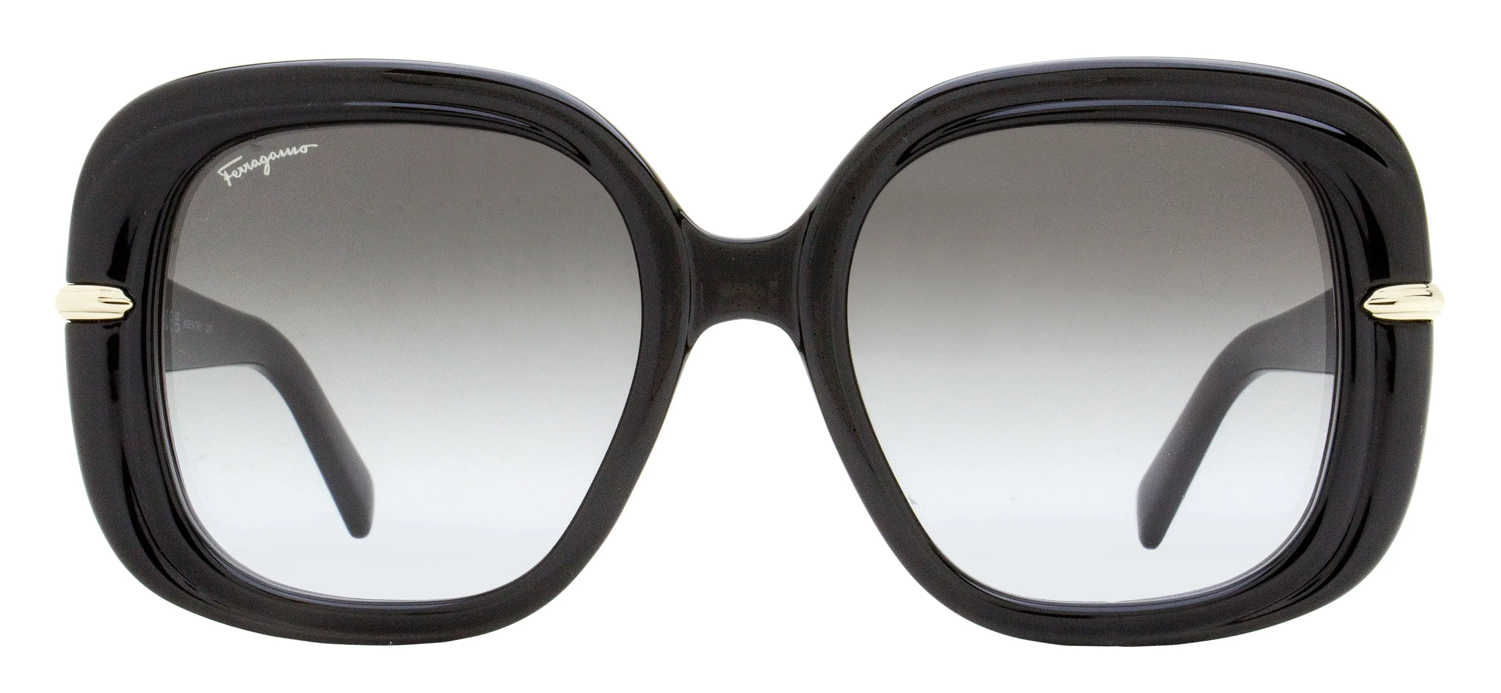 Ferragamo Women's Square Sunglasses SF1058S 001 Black 54mm