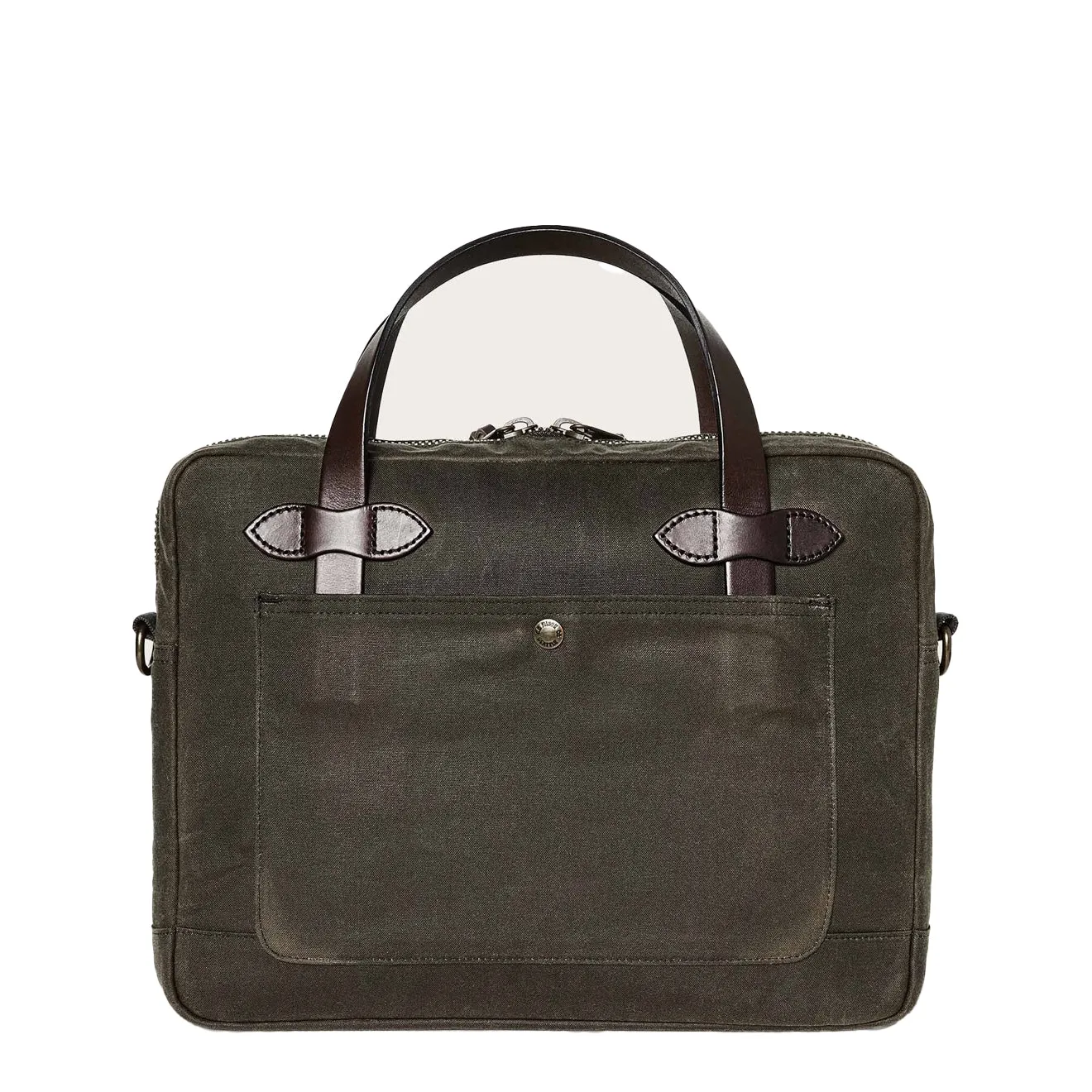 Filson Tin Cloth Compact Briefcase Otter Green