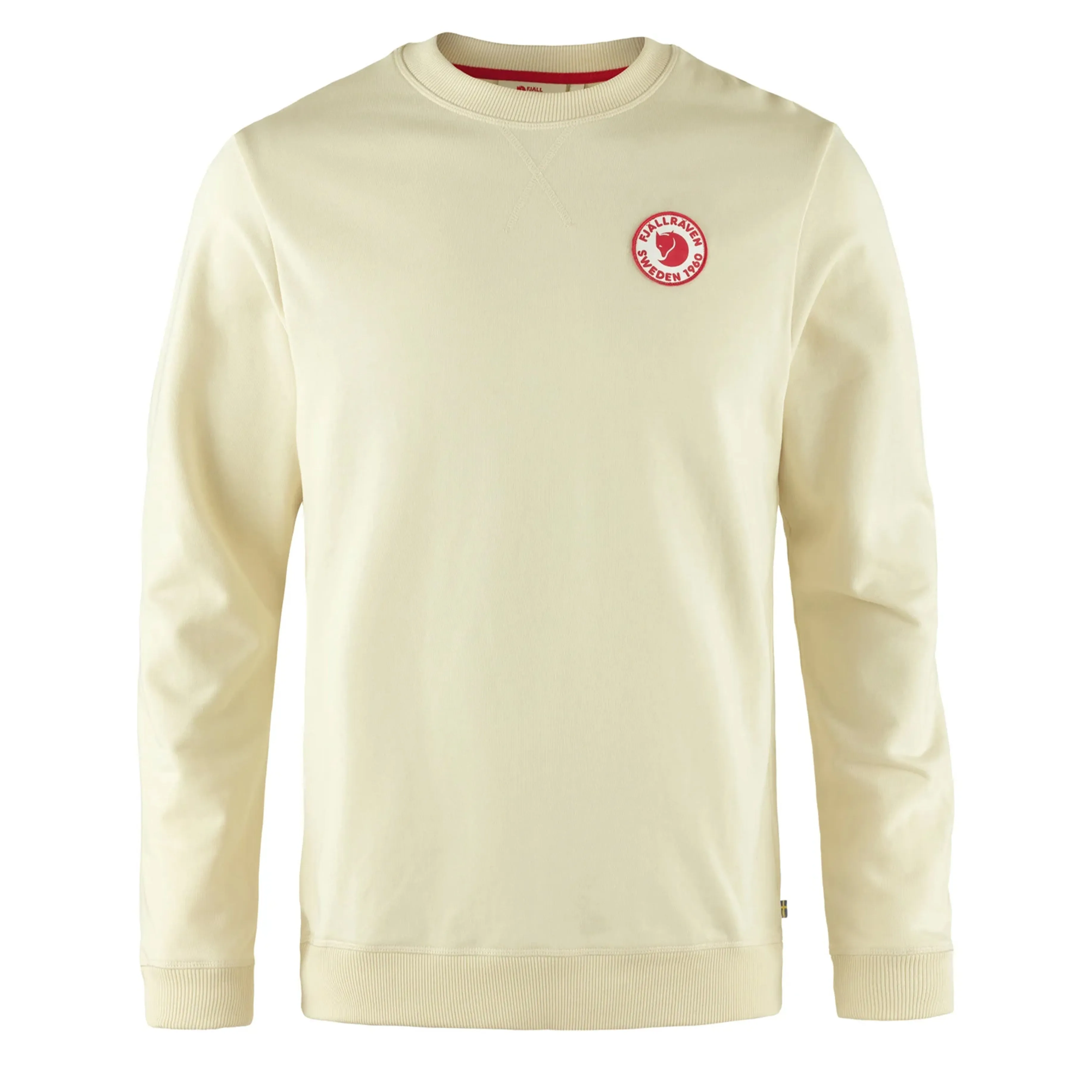 Fjallraven 1960 Logo Badge Sweater Chalk White