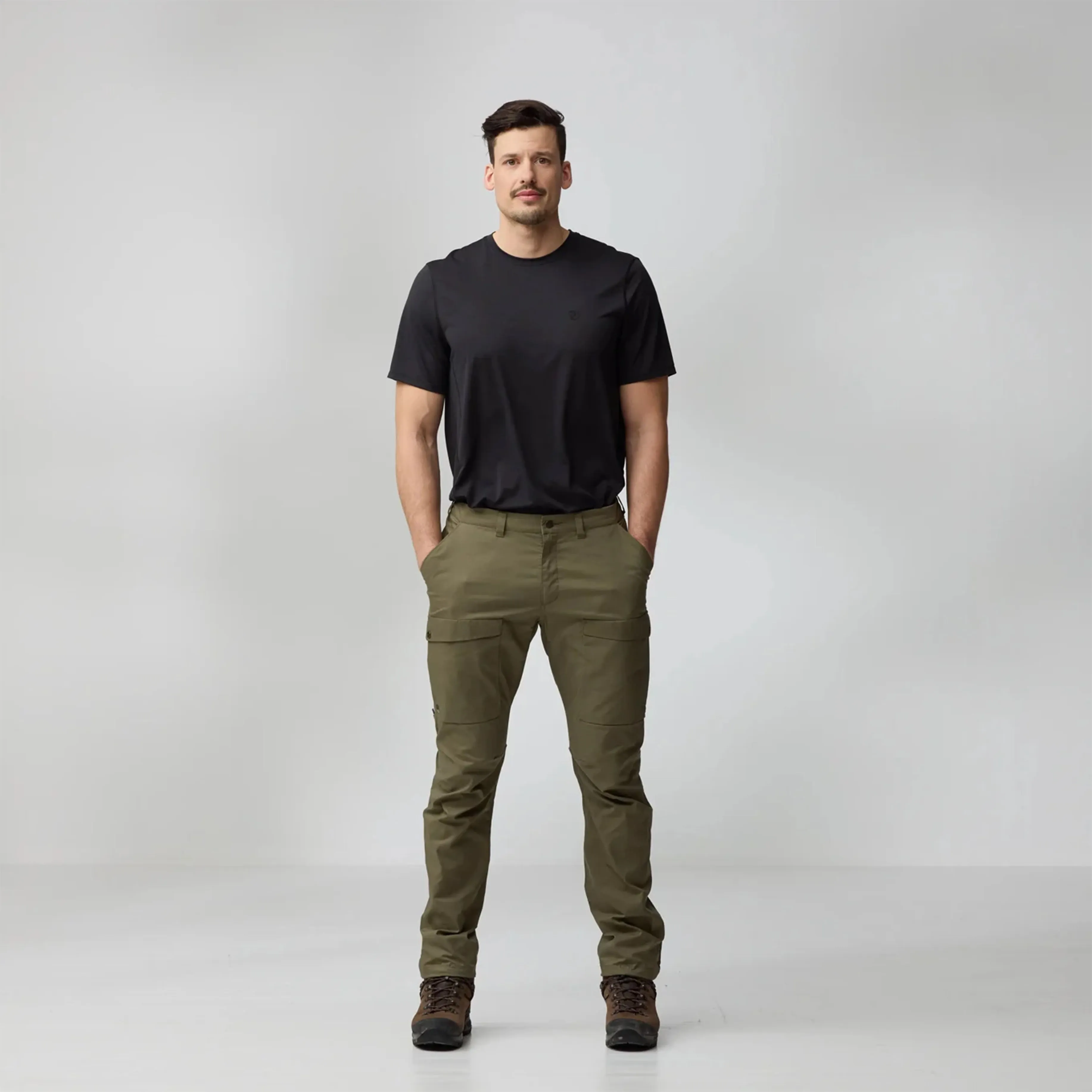 Fjallraven Abisko Hybrid Trail Trousers Regular Laurel Green