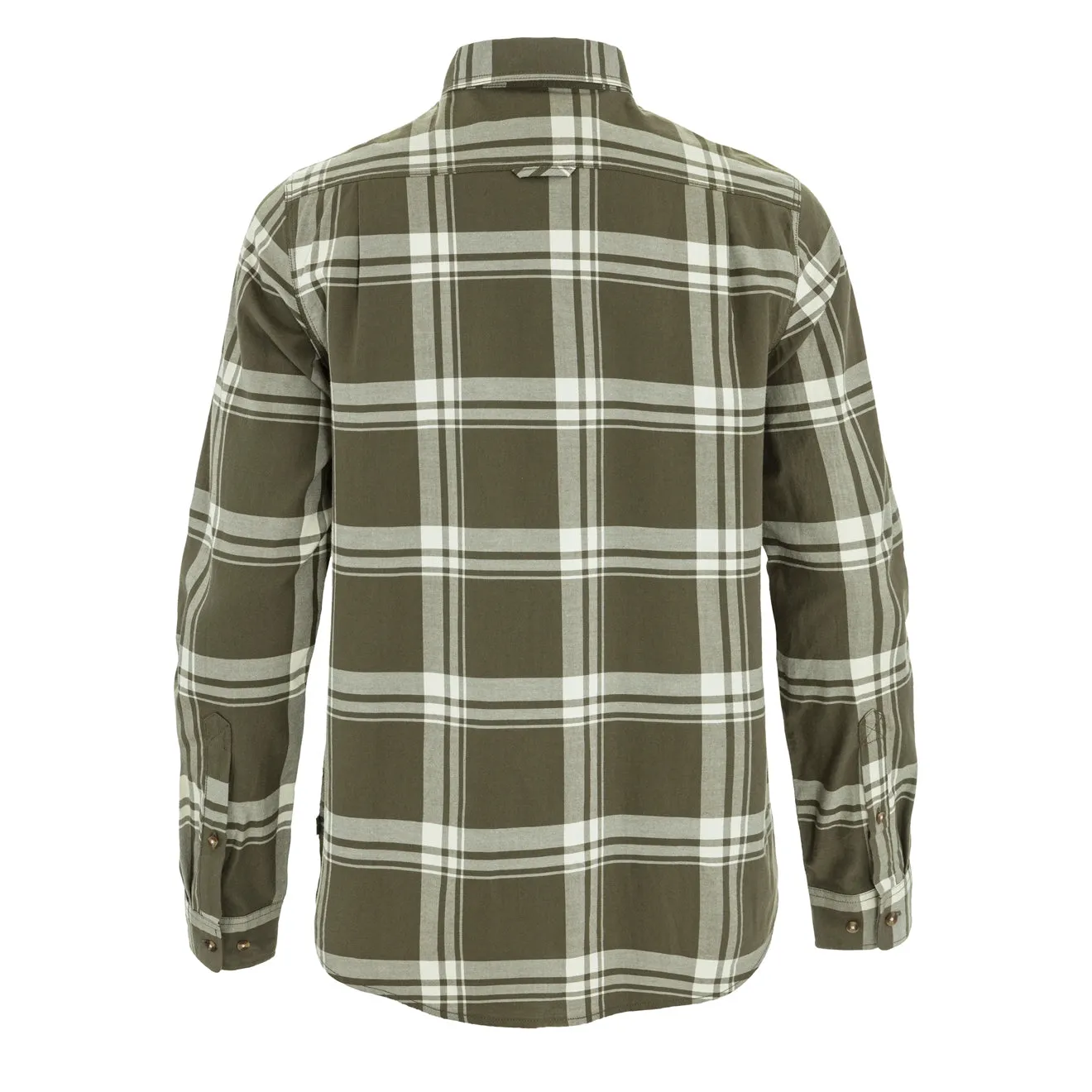 Fjallraven Ovik Lite Flannel Shirt Laurel Green / Chalk White