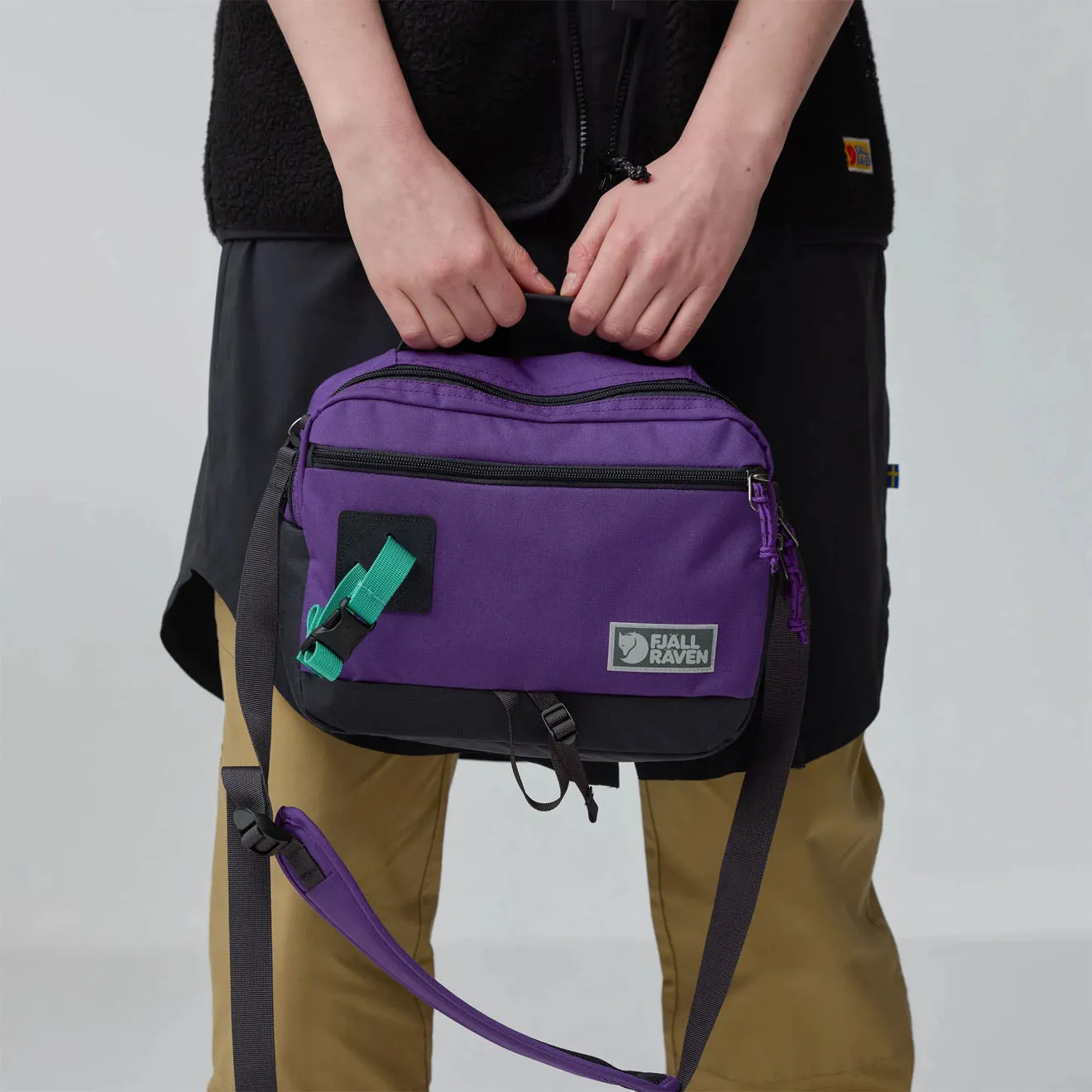 Fjallraven Vardag Shoulder Bag 6 Violette Coal Black