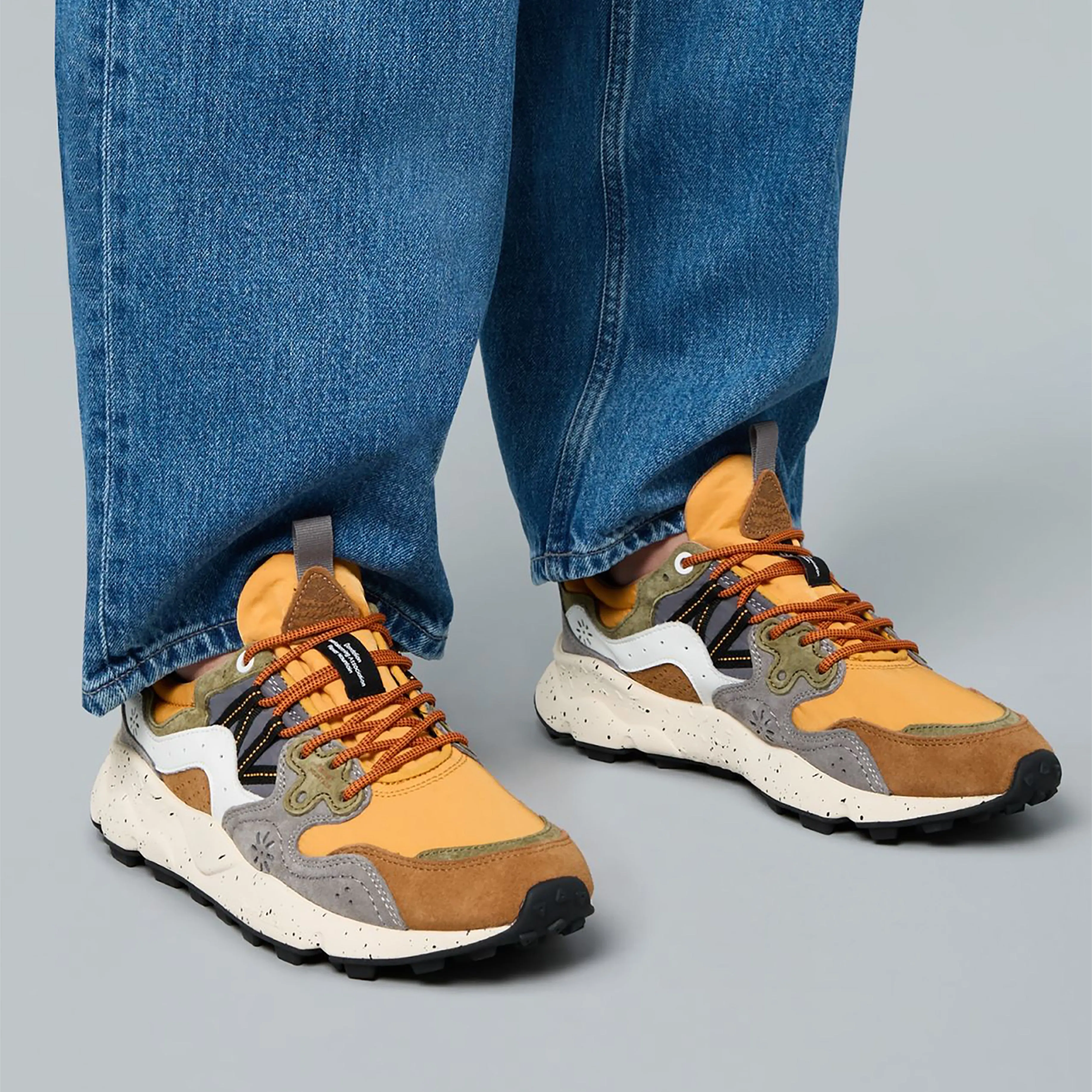 Flower Mountain Yamano 3 Trainer Warm Brown / Mustard