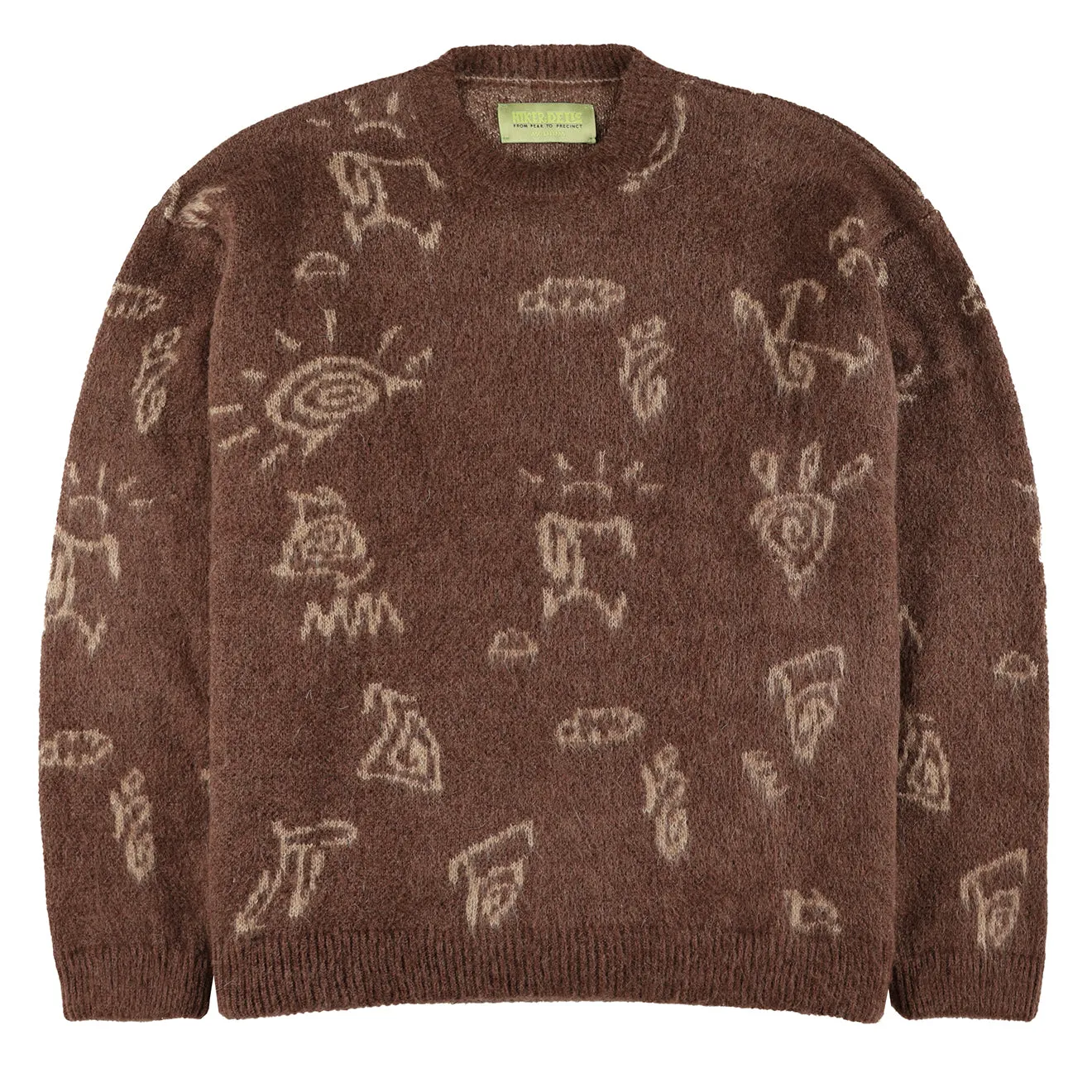 Hikerdelic Petroglyph Knitted Jumper Washed Bark