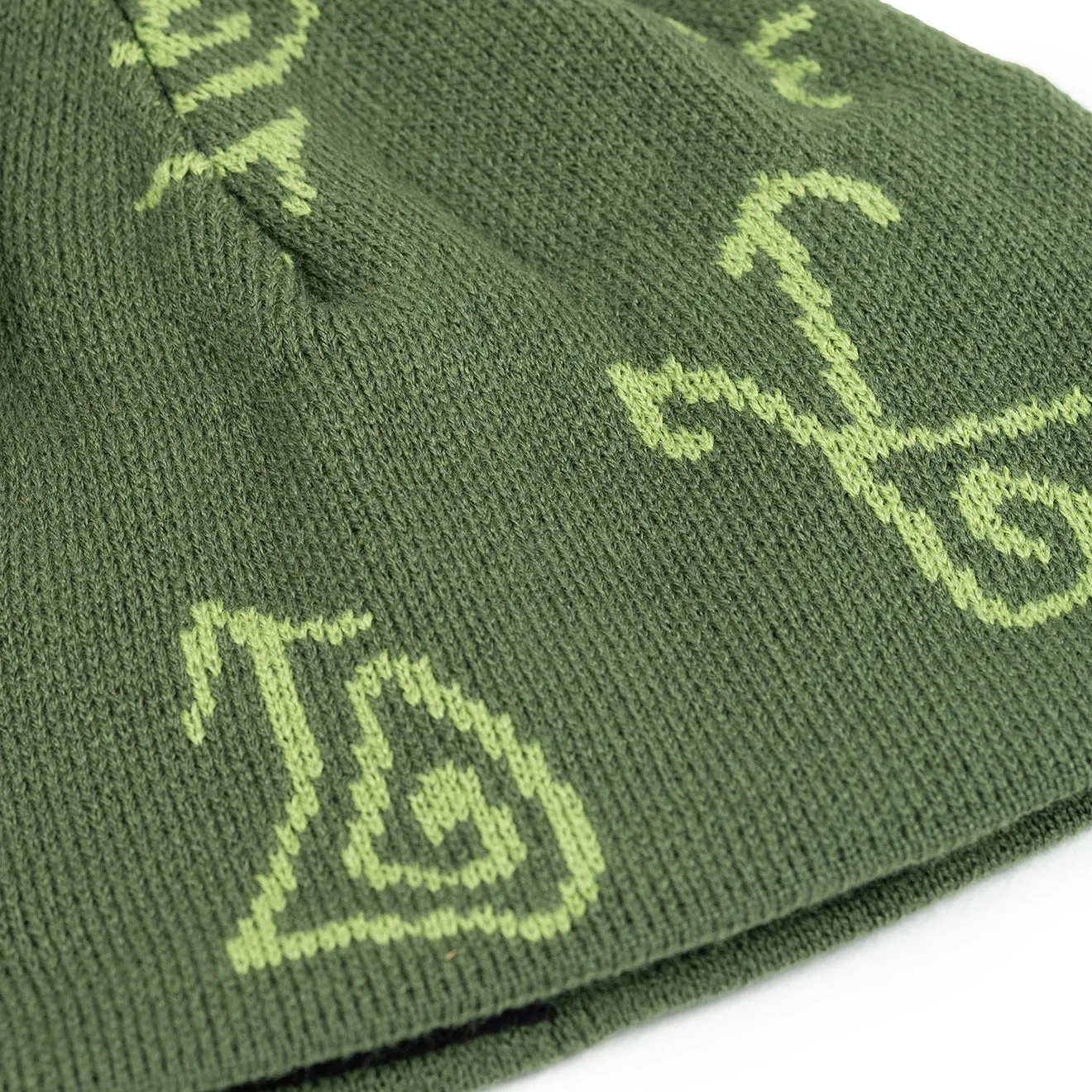 Hikerdelic Petroglyph Skull Beanie Forest Green