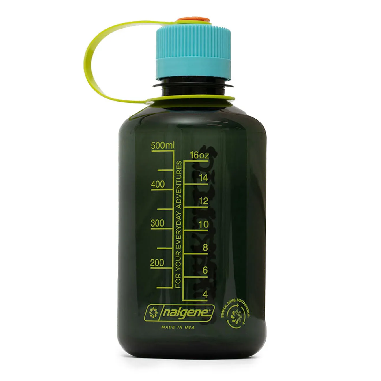 Hikerdelic x Nalgene Bottle Narrow Mouth 16oz Jade Green