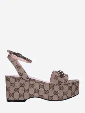 Horsebit platform sandals