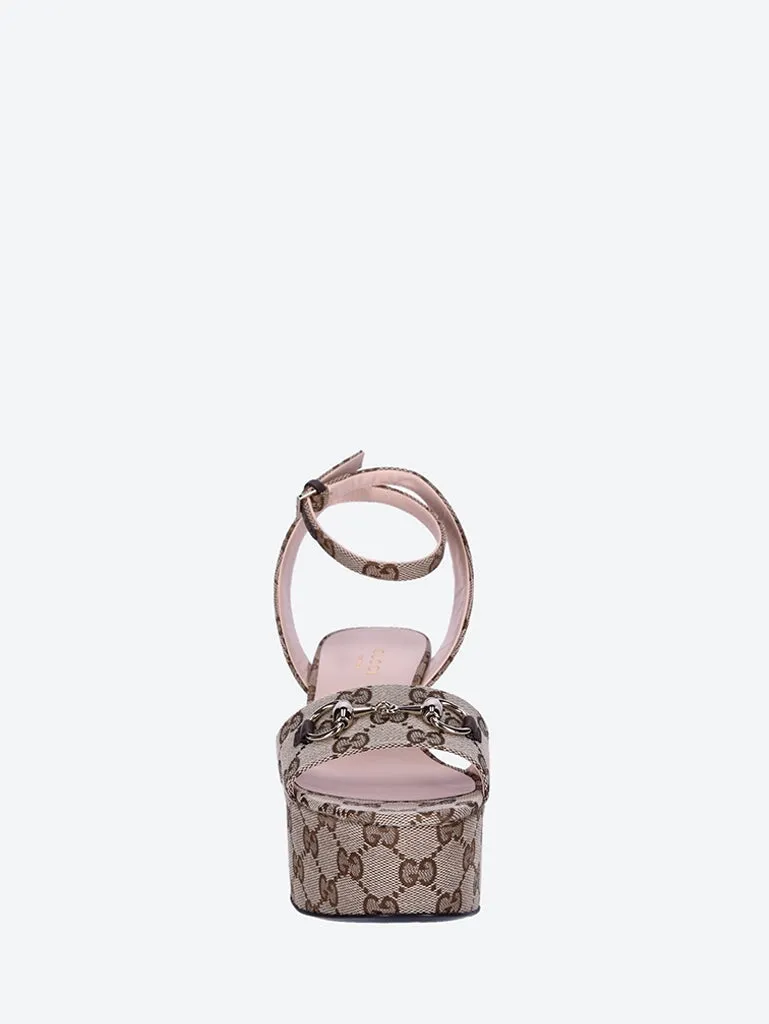 Horsebit platform sandals