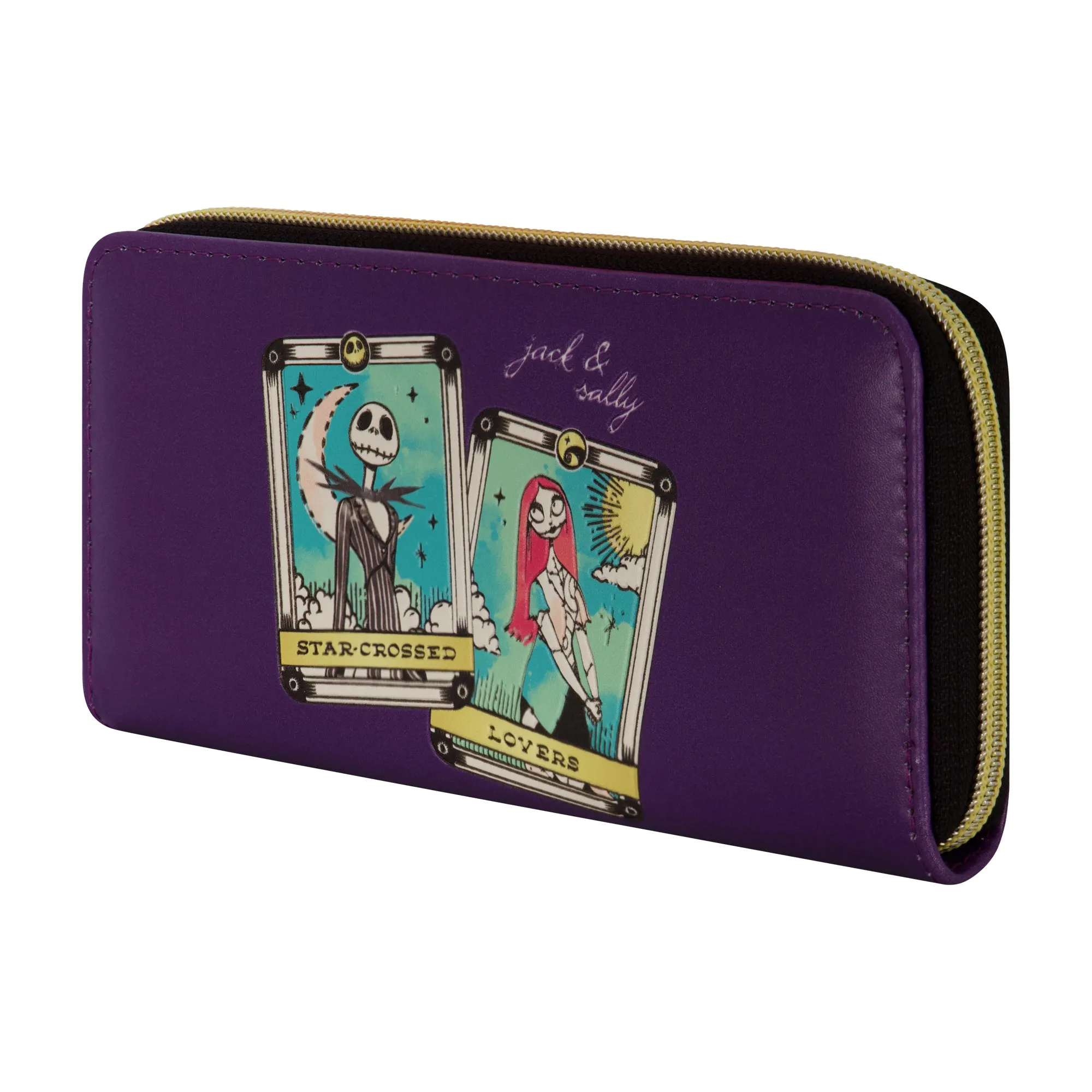 JACK AND SALLY STAR CROSSED LOVERS TAROT Zip around wallet