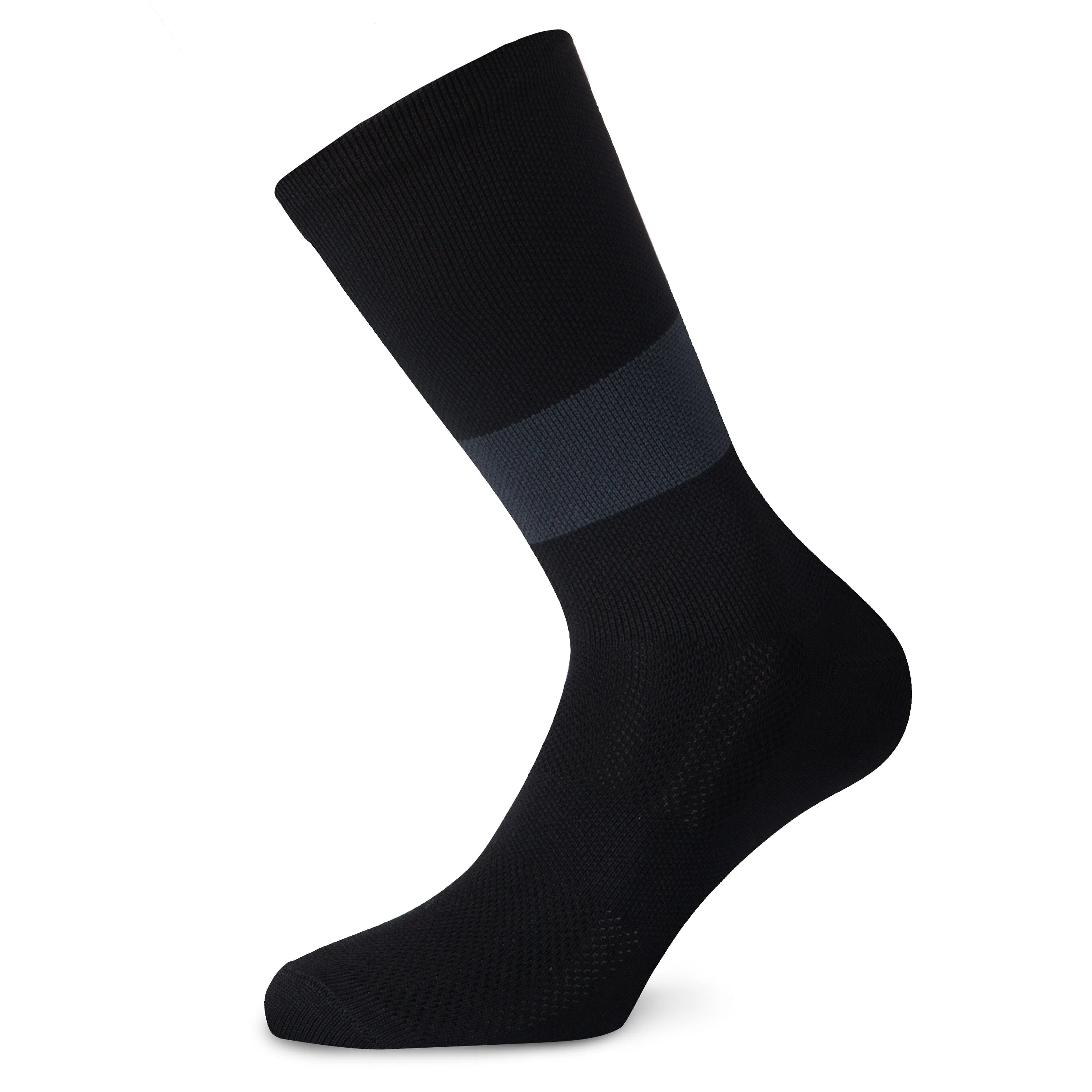 Jëuf Train Band Socks - Black Grey 