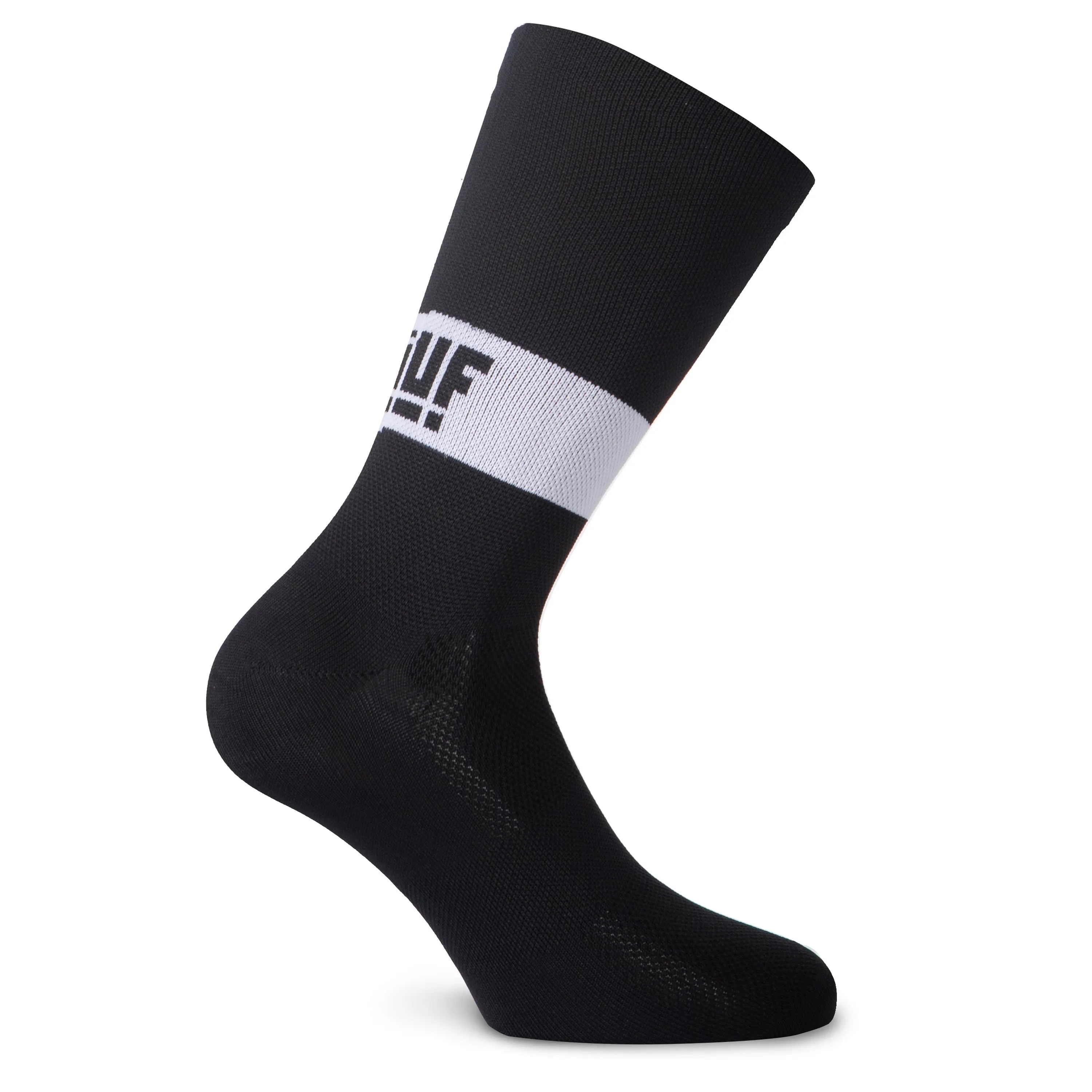 Jëuf Train Band Socks - Black white 