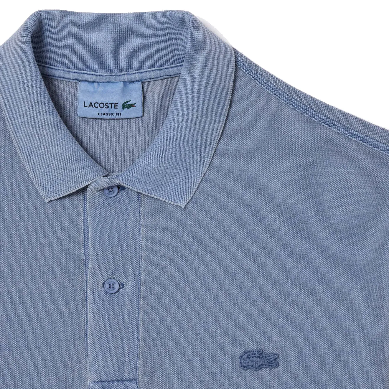 Lacoste Classic Fit Cotton Pique Polo Shirt Eco Stonewash