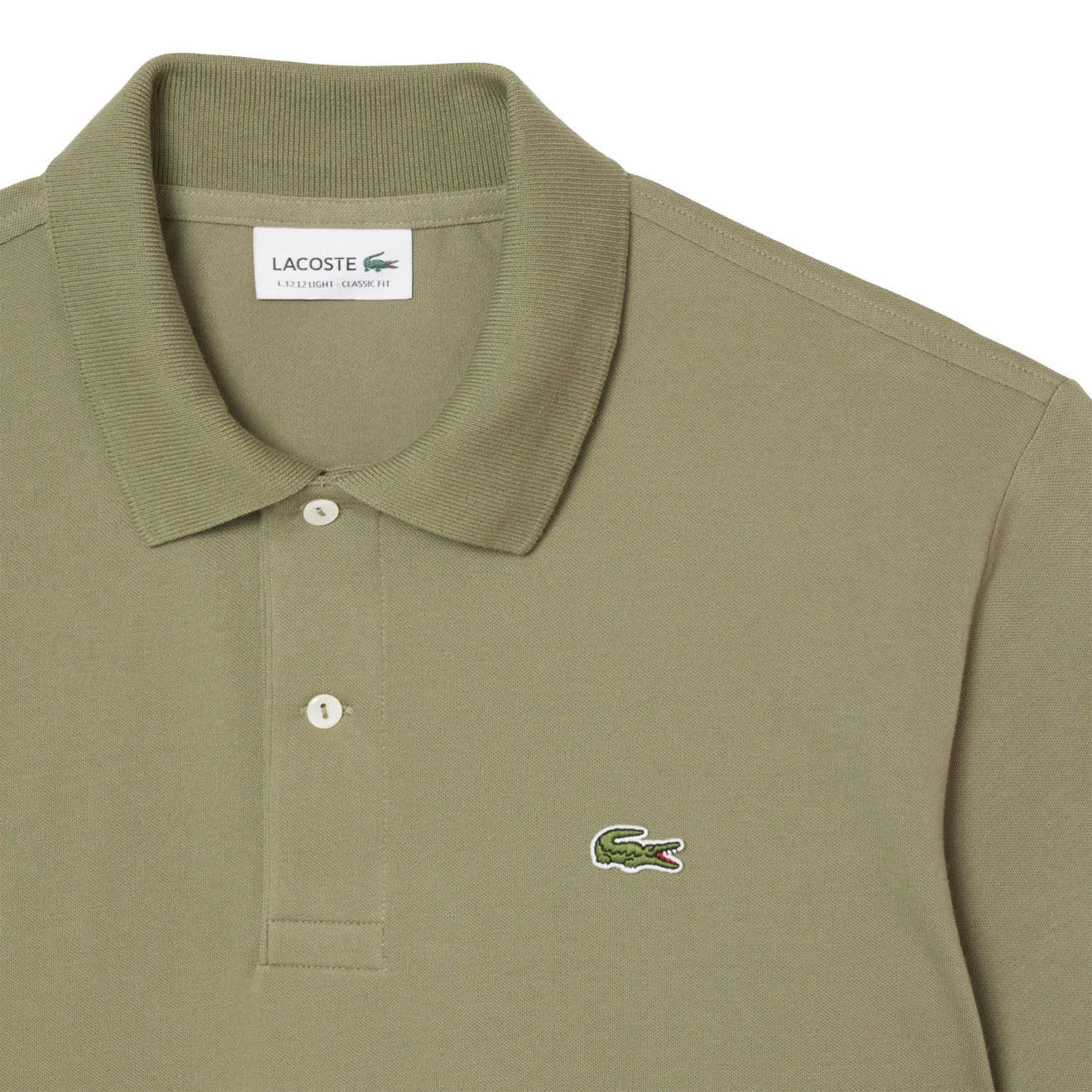 Lacoste Classic Fit L. 12. 12 Original Pique Polo Shirt Khaki