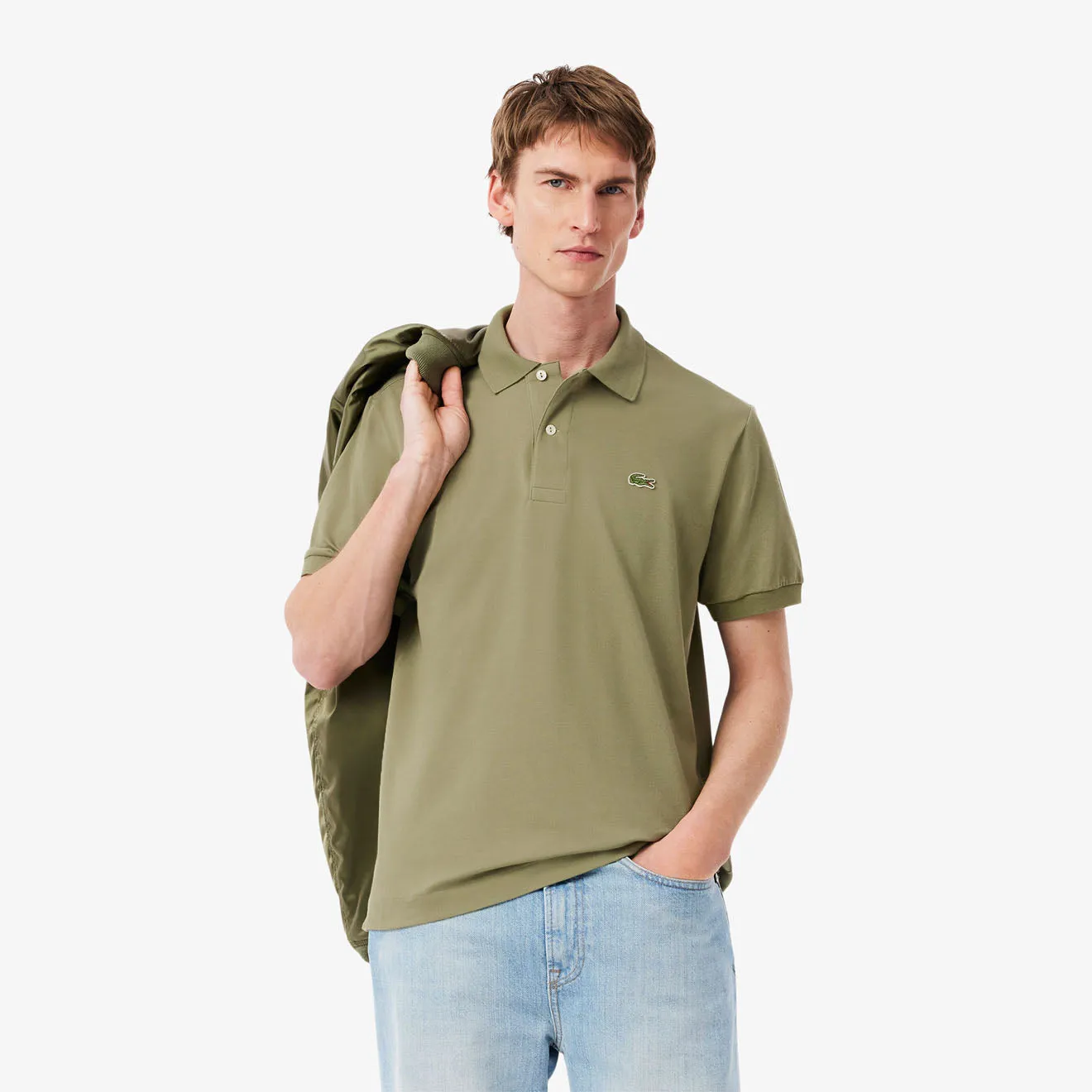 Lacoste Classic Fit L. 12. 12 Original Pique Polo Shirt Khaki