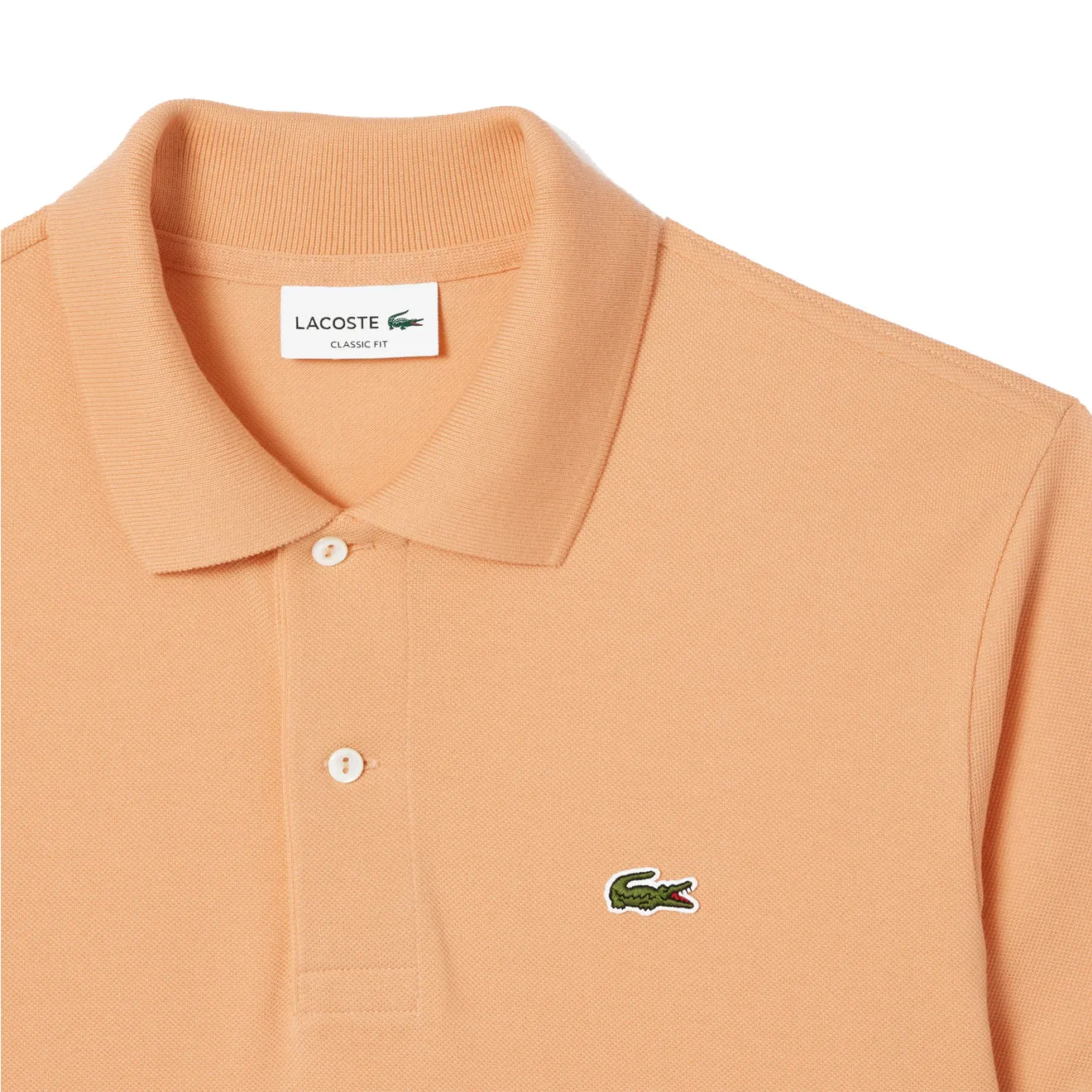 Lacoste Original L.12.12 Petit Pique Cotton Polo Shirt Light Orange