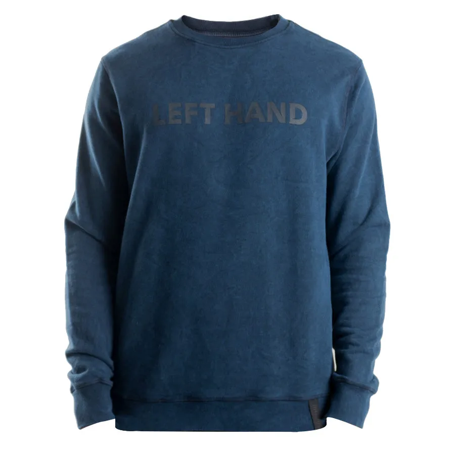 Left Hand Special Dye Crew Sweatshirt Navy