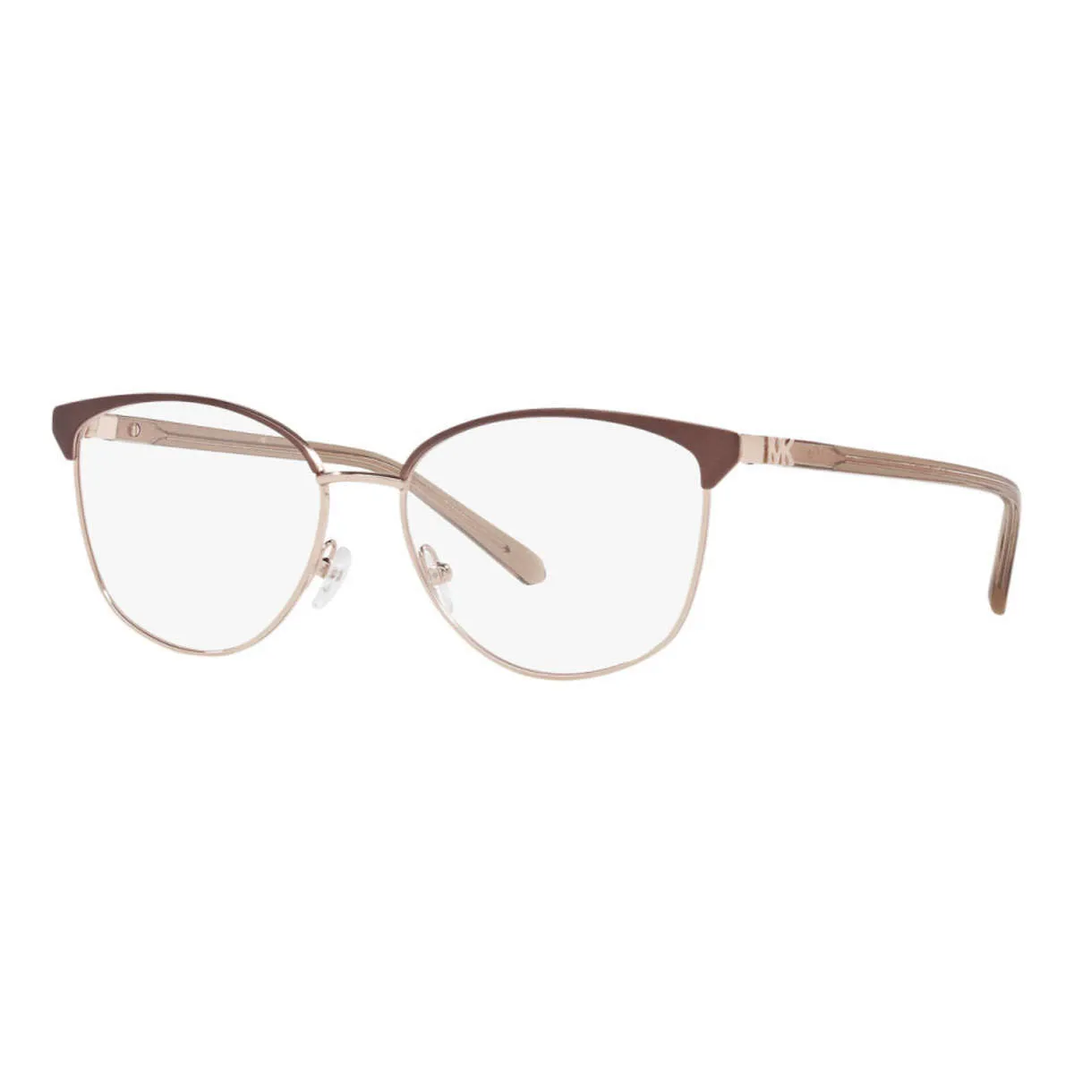 Michael Kors Women's Opticals Satin Brown Rose Gold 54mm Opticals