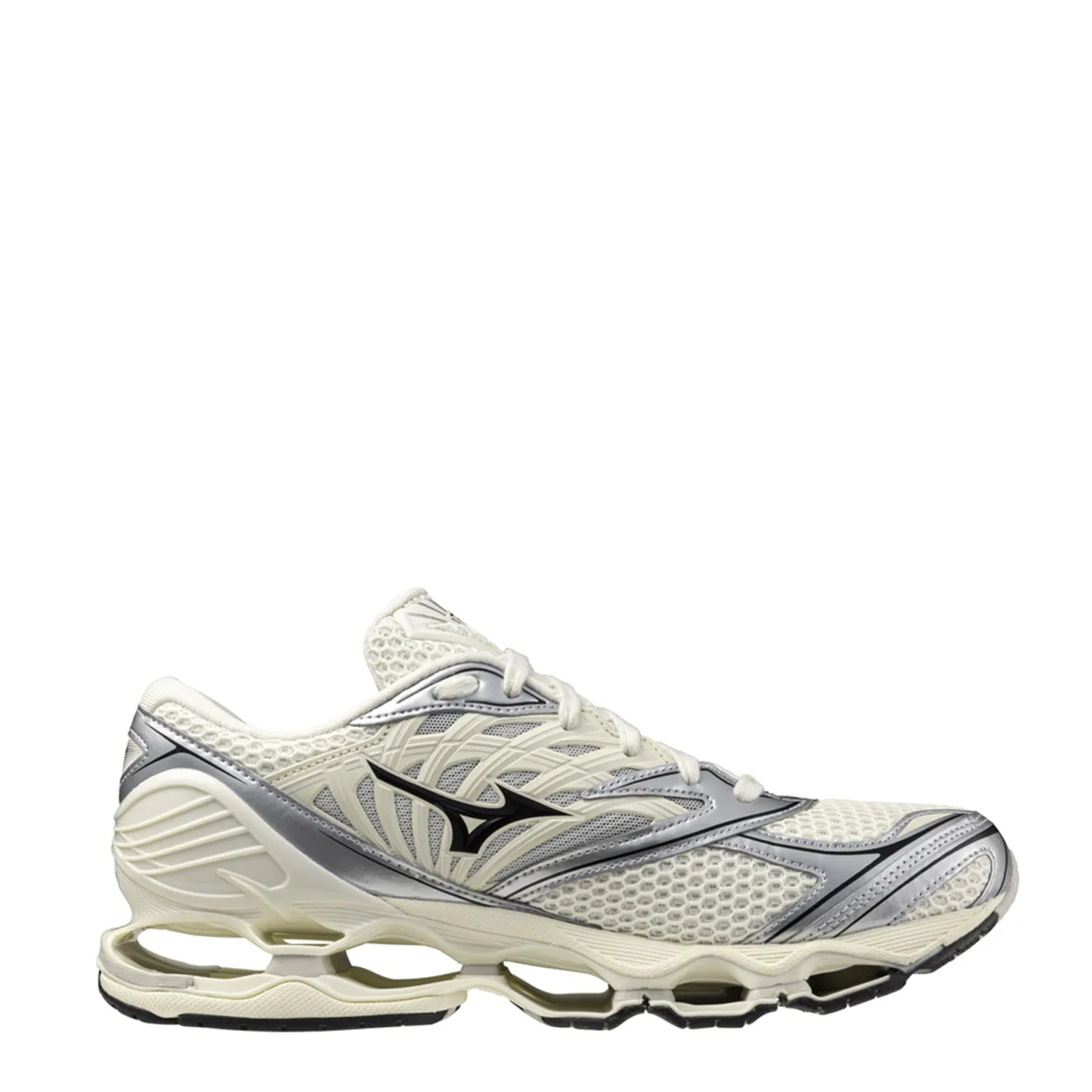 Mizuno Wave Prophecy LS Pristine / Black / Silver