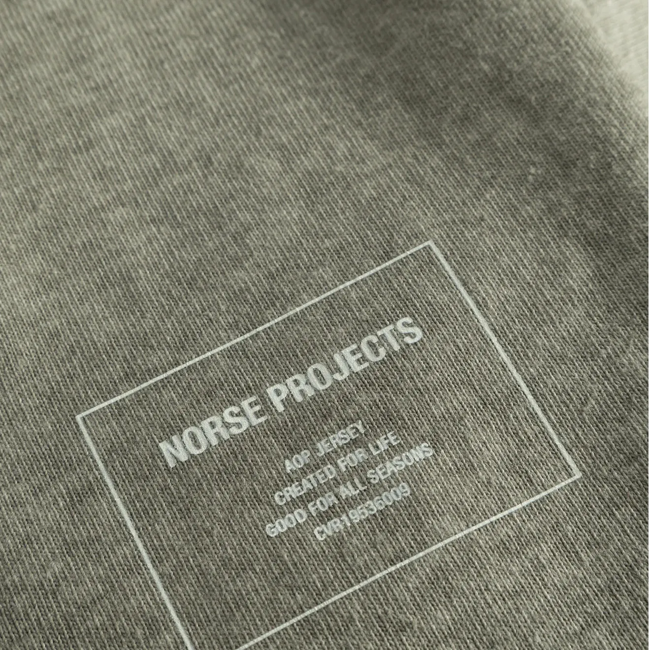 Norse Projects Espen Loose Printed S/S Polo Sediment Green
