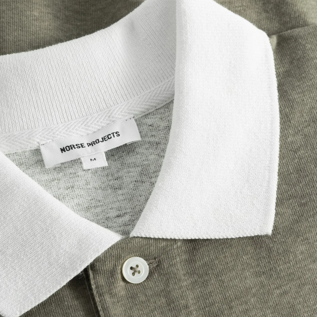 Norse Projects Espen Loose Printed S/S Polo Sediment Green