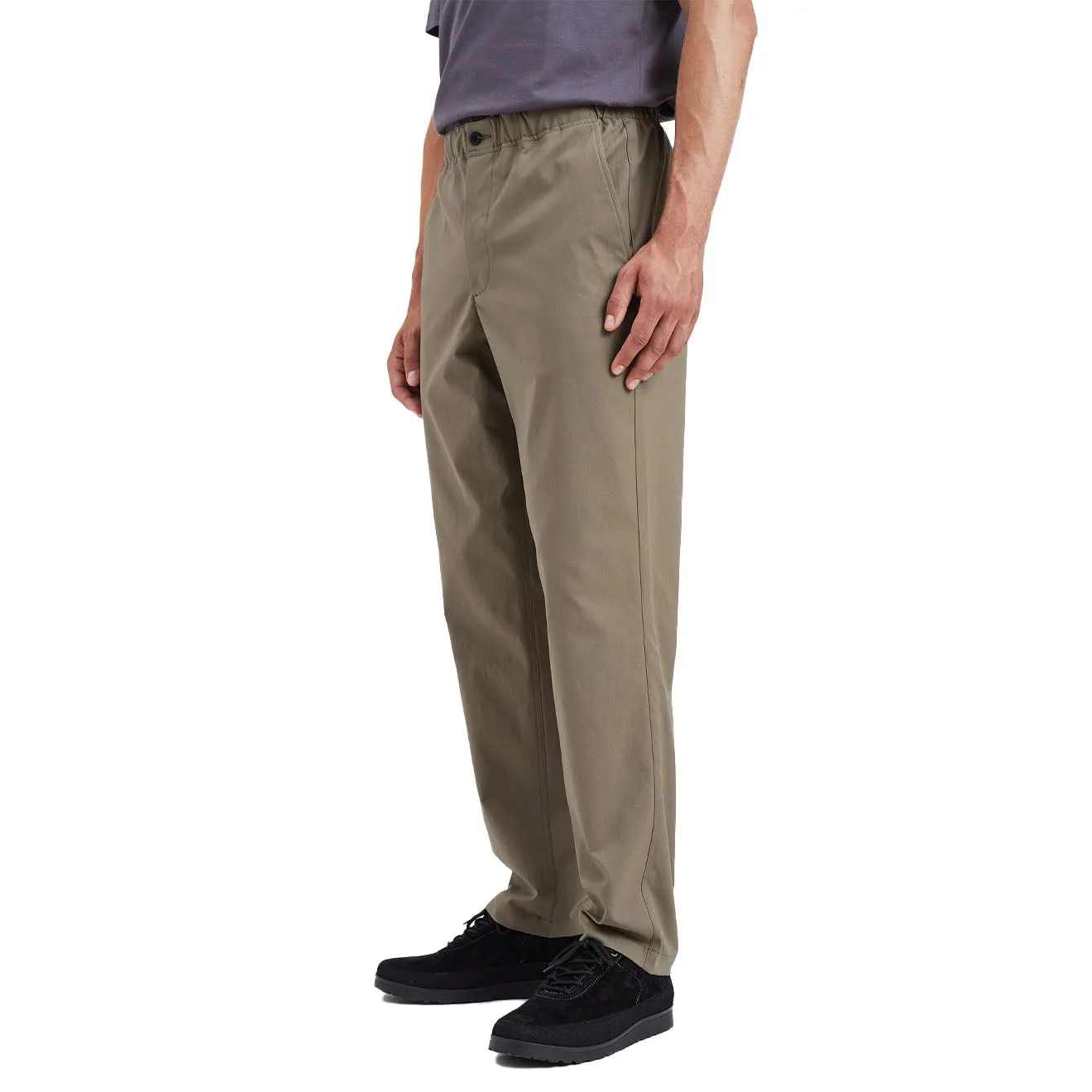 Norse Projects Ezra Relaxed Solotex Twill Trouser Sediment Green