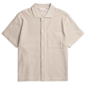 Norse Projects Gustav Crochet Jersey Shirt Oatmeal