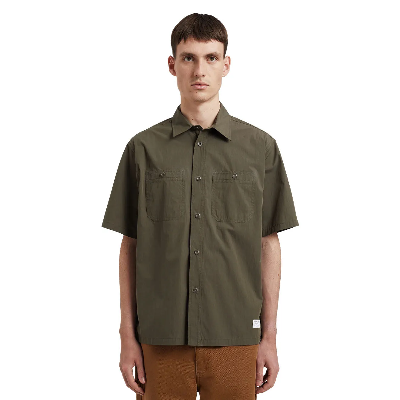 Norse Projects Ivan Tech Poplin SS Shirt Ivy Green